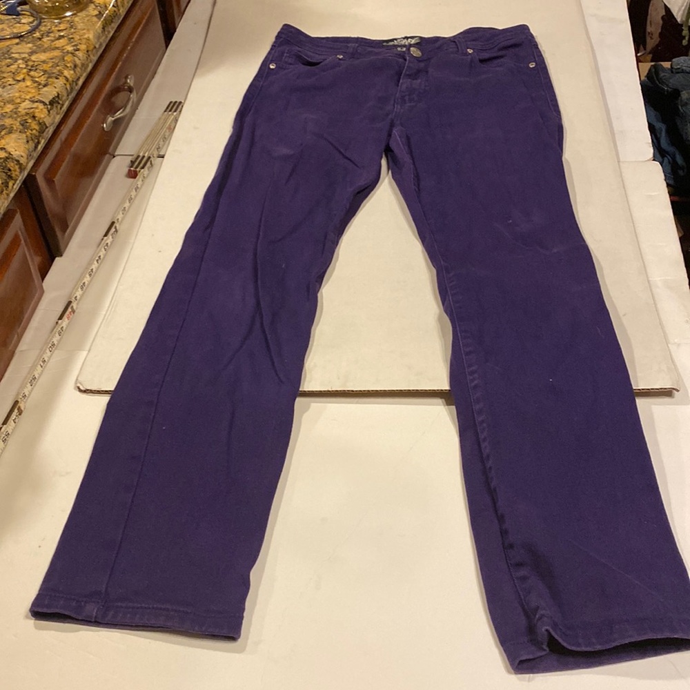 Soho Babe Love Life Women’s Deep Purple Jeans Size 13